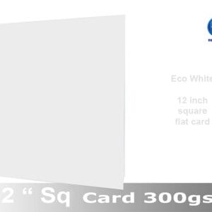 Eco White 300gsm Recycled Card 12” x 12” (Pack of 50)