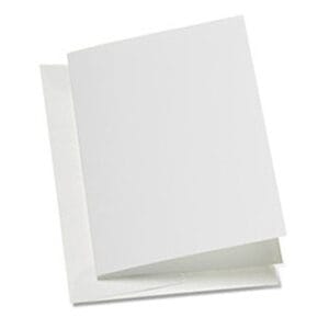Eco White Greeting Card 240mm x 175mm creased for folding to 120mm x 175mm (Pack of 50)