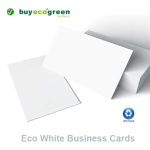 Eco White Recycled 300gsm Business Cards (pack of 100)