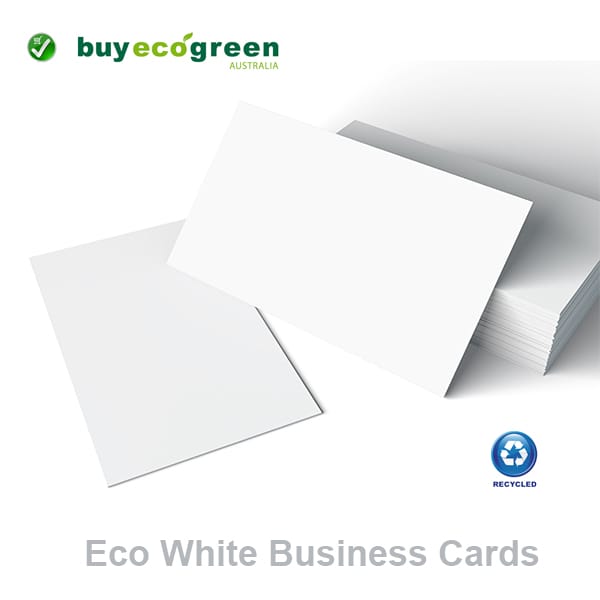 Eco White Recycled 300gsm Business Cards (pack of 100)