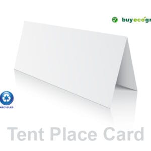 Eco White Recycled Tent Place Cards (Pack of 20)