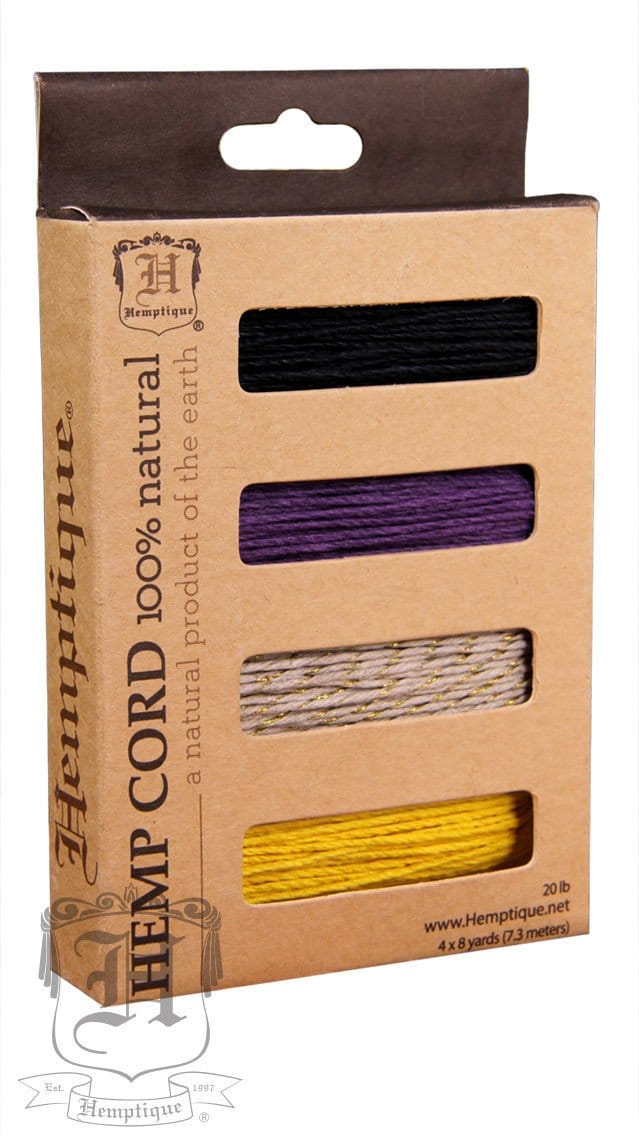 Hemp Cord - 4 Color Card Box - Monsoon