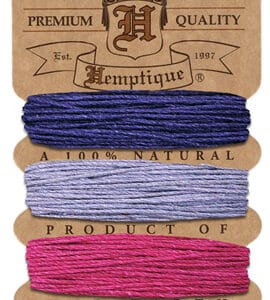 Hemp Cord - Card Set of 4 Berry Bar colours