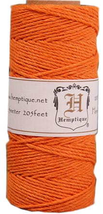 Hemp Twine - Orange