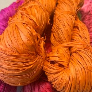Coloured Raffia 250g - Orange
