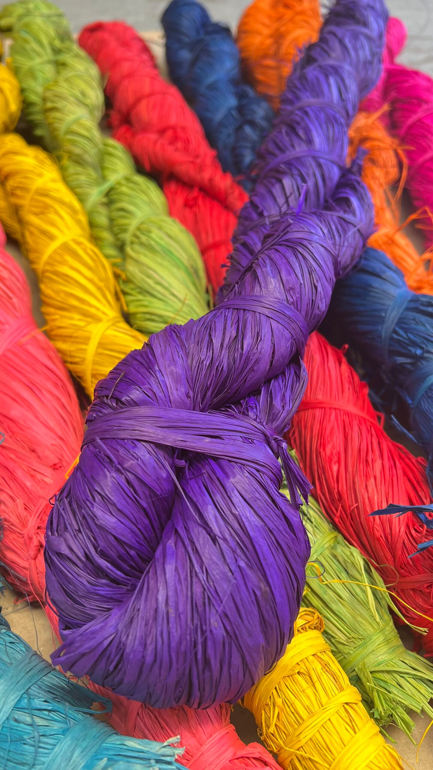 Coloured Raffia 250g - Purple
