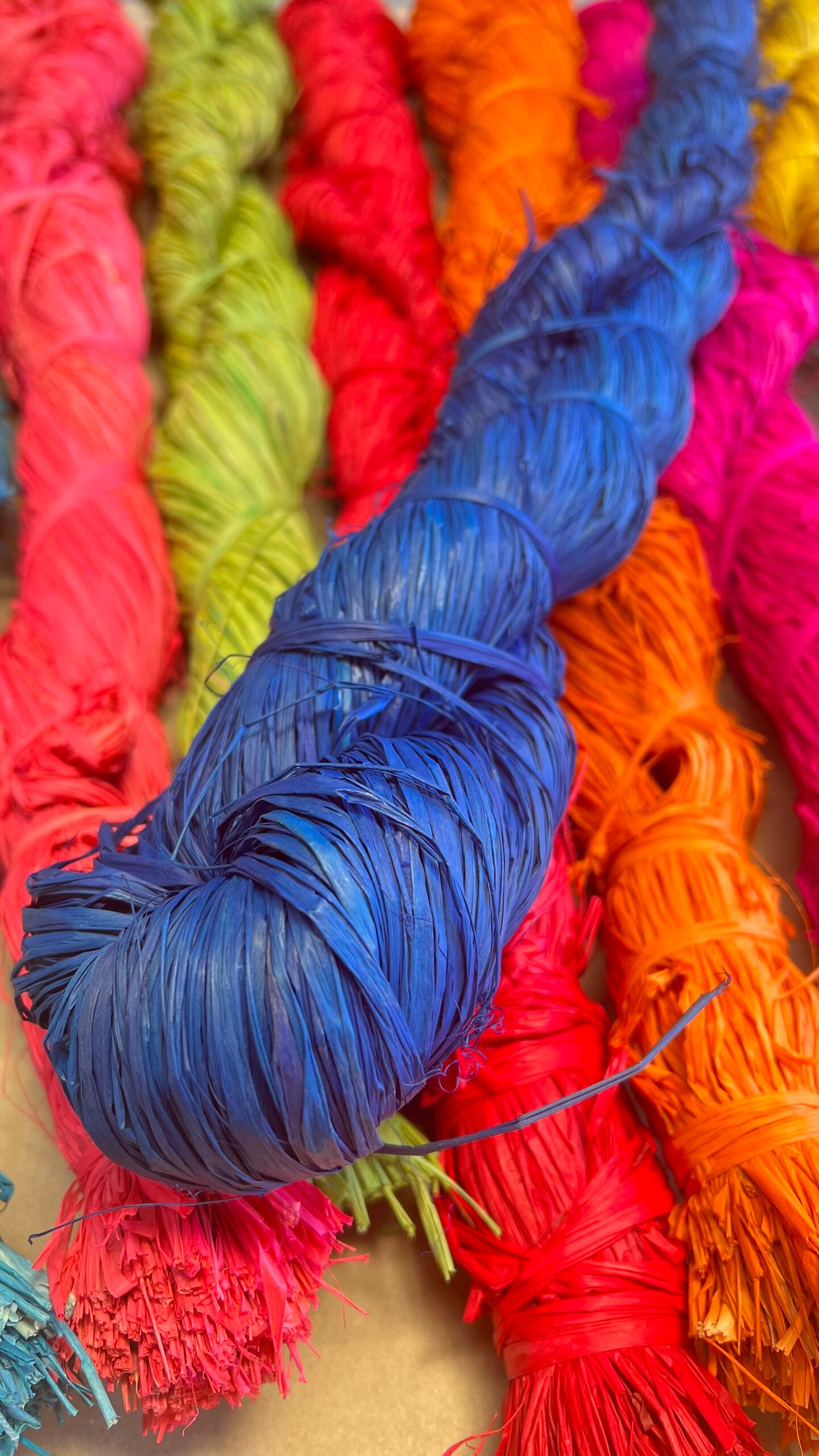 Coloured Raffia 250g - Blue