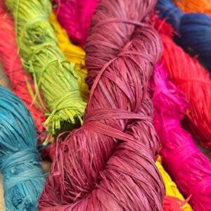 Coloured Raffia 250g - Burgundy