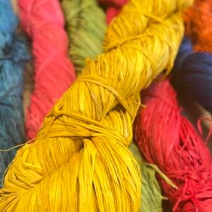 Coloured Raffia 250g - Yellow