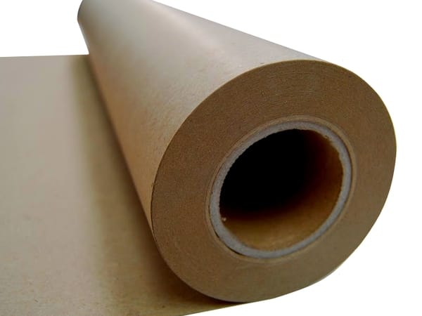 Recycled Brown Kraft Paper Roll 80gsm, 600mm Wide, 300m Long