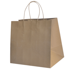 Recycled Brown Paper Small Boutique Carry Bag (Pack of 50)