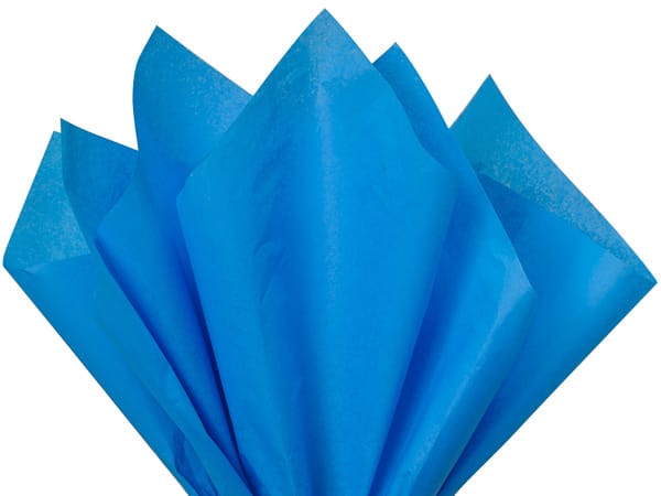 Recycled Tissue Paper - Bright Blue 100% Recycled ( Pk of 24 sheets )