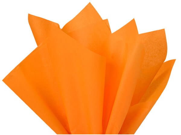 Recycled Tissue Paper - Bright Orange 100% Recycled ( Pk of 24 sheets )