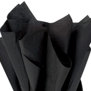 Recycled Tissue Paper - Deep Black 100% Recycled ( Pk of 24 sheets )