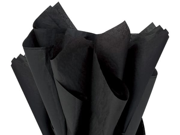 Recycled Tissue Paper - Deep Black 100% Recycled ( Pk of 24 sheets )
