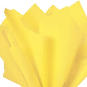 Recycled Tissue Paper - Light Yellow 100% Recycled ( Pk of 24 sheets )
