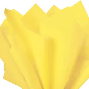 Recycled Tissue Paper - Light Yellow 100% Recycled ( Pk of 24 sheets )