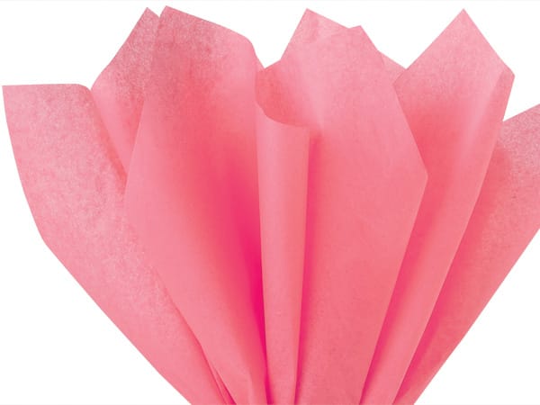 Recycled Tissue Paper - Ruby Pink 100% Recycled ( Pk of 24 sheets )