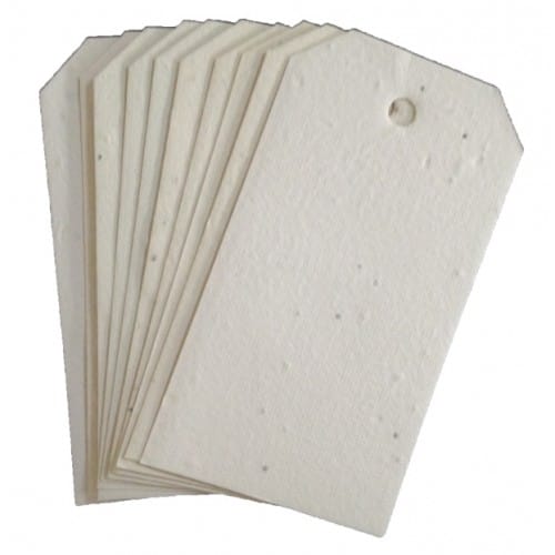 Seeded Paper Swing Tags 55mm x 100mm (pack of 25)